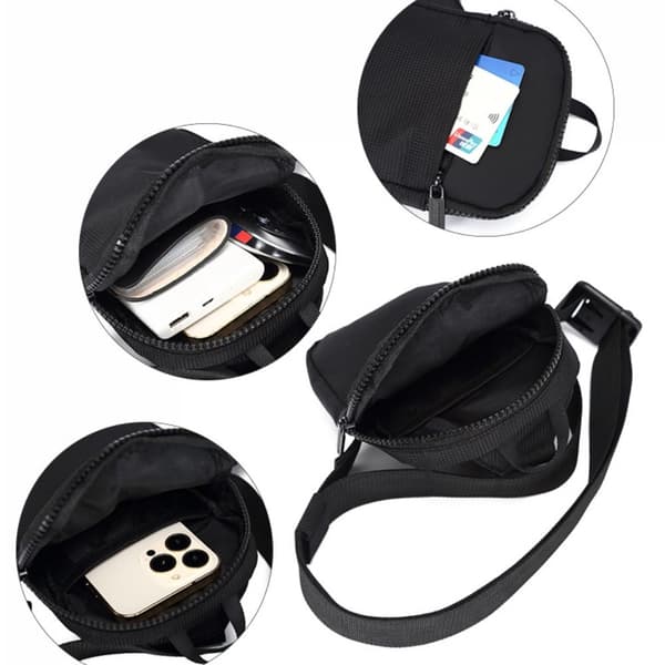 Men's Chest Bag, Small Canvas Shoulder Bag