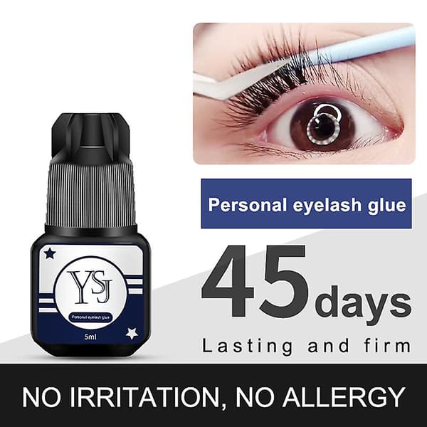 Semi-permanent Strong Eyelash Glue Quick-drying Extension Graft Eyelash Glue Black Black 5ml