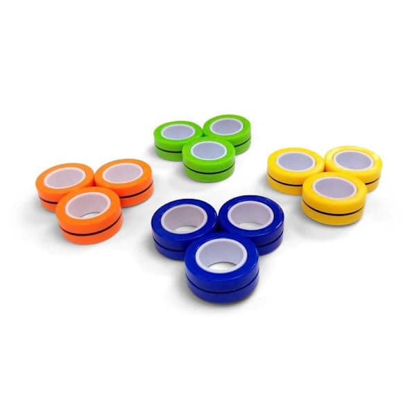 3-Pakning - Magnetiske Ringer / Fidget Leker - Magnetkuler multifarge