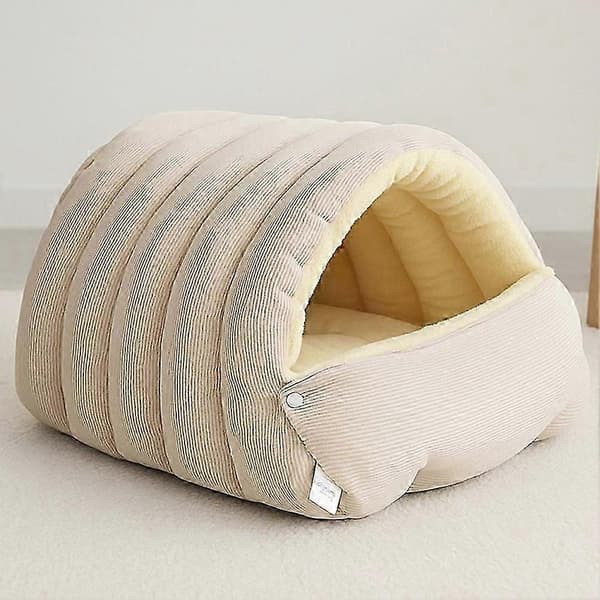 åndbar kattehule seng hyggelig vinter lille medium Beige M