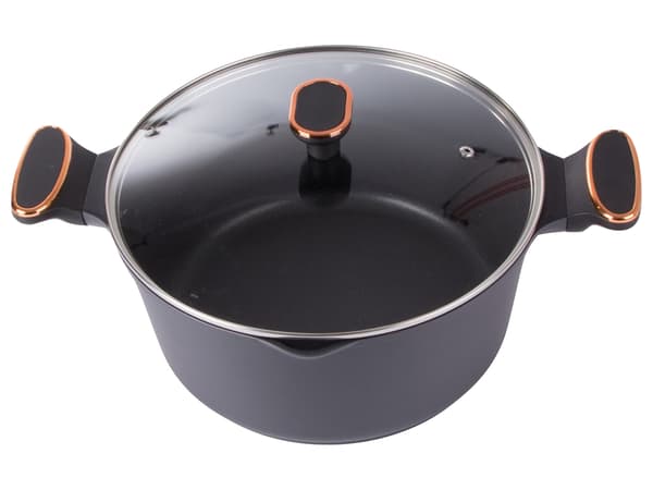 7L Kastrull med lock - Non-stick beläggning - Induktionshäll 2900