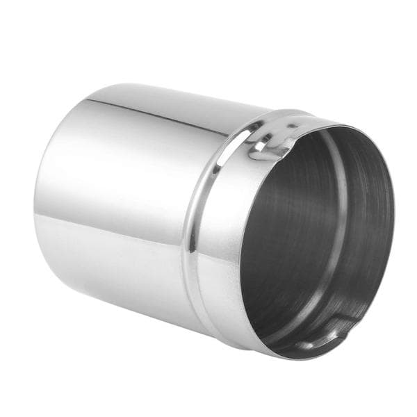 2X Kaffedoseringskop i rustfrit stål Pulverføderdel til 58 mm espressomaskine Doseringskop til 58 mm espressomaskine Silver