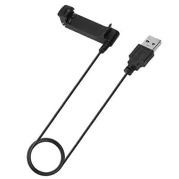 Opladerkabel til Garmin Fenix Fenix 2 D2 Bravo Quatix Tactix Smartwatch Datakabel med USB-interface Svart