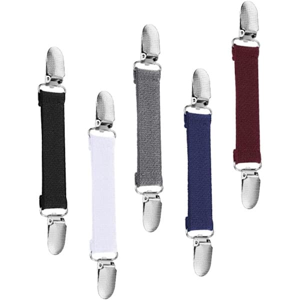 Vottholder Hanskeklips Kjoleklips Midjeklips Klips med elastisk bånd for skjerf Sjal 5 stk Dyneklips