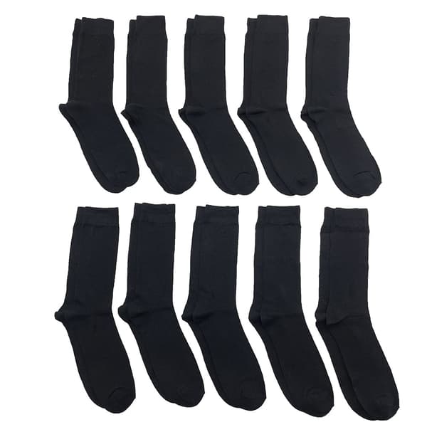 Bambusstrømper 10 par (sort) Sort Sort Black 35-38