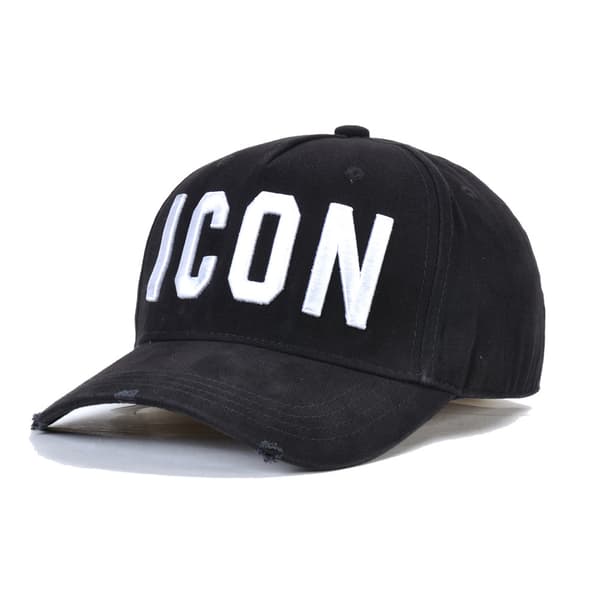 DSQ2 Herre Baseballcaps Caps ICON Bokstavshatt Hvit-FS1- Hvit White Adjustable