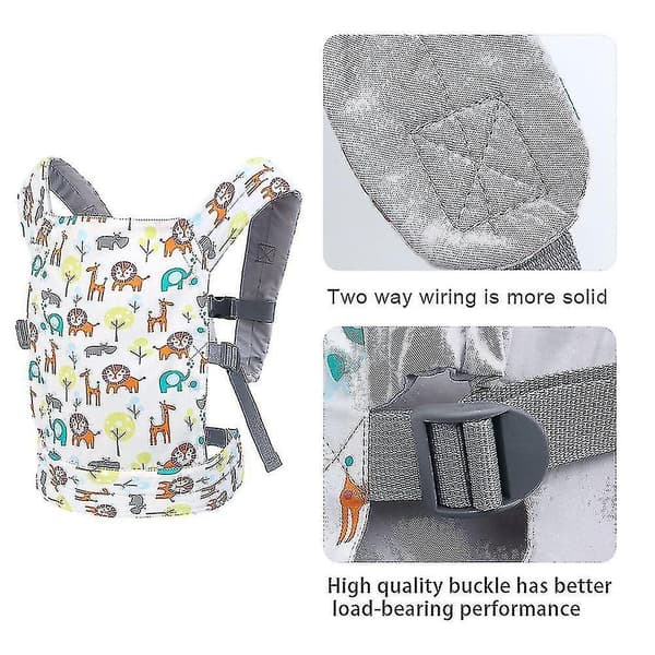 Adjustable Doll Carrier with Adjustable Front and Back Straps Zoo