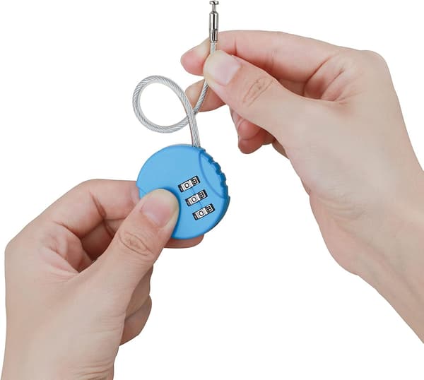 2-pack Combination Lock 3-Digit Waterproof Outdoor Padlock for S