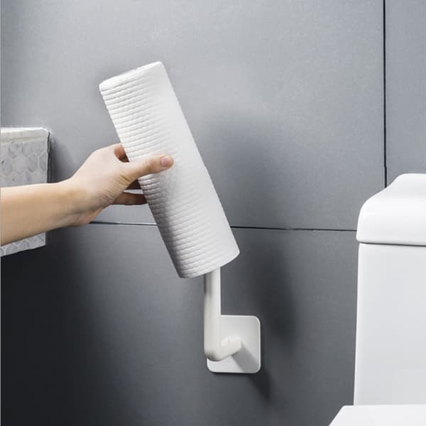 4 pcs Self-Adhesive Kitchen Accessories Under Cabinet Paper Towel Roll Holder
