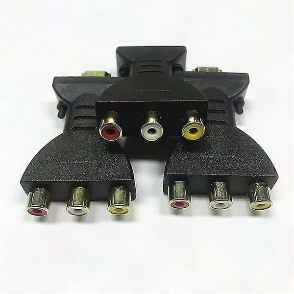 HDMI til AV-adapter - 1080P HDMI til RGB & Video Sync-konverter til RCA-komponentudgang