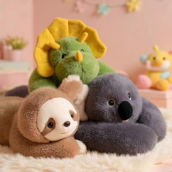 Vektede plysjdyr for barn og voksne, klemputer for angstlindring og søvn koala 45cm