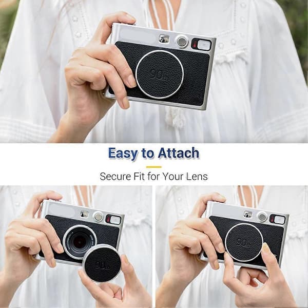 Til Fujifilm Instax Mini EVO Anti-ridse Mini Evo objektivdæksel til FUJI Fujifilm Instax Mini EVO Black & silver