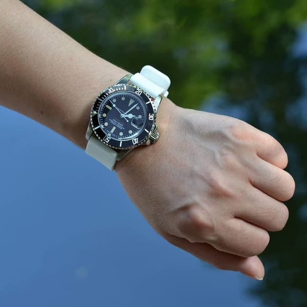 Silikonarmband med spänne, snabbkoppling, 20 mm