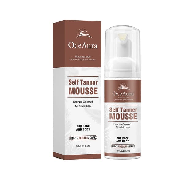 Selvbruner Mousse, 60 ml Bronzing Skum til Ansigt & Krop 2PCS