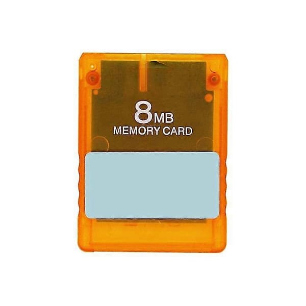 v1.953 Minnekort 8MB med FMCB-funksjon for PS2 Game Boot Program Cards 2025 Transparent orange