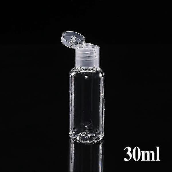 24st 30ml tomma plastflaskor med gångjärnslock