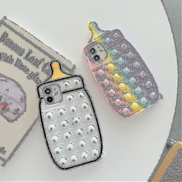 Push Pop Bubble Sensory Fidget Toy -puhelinkotelo silikonisuojus iPhonelle