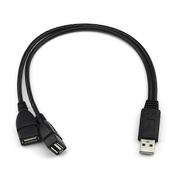 Y-kabel Dobbelt USB-portforlænger Hub Dataoplader Strømfordeleradapter 0.5 5