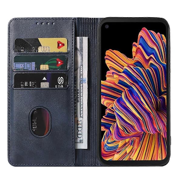 Til Samsung Galaxy Xcover Pro Magnetisk Lukning Læder Telefoncover