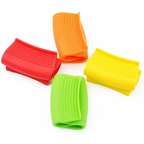 Oven Mitts and Pot Holders 4 Pairs Silicone Handle Grip Pot Holders