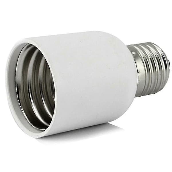 E27 til E40 Adapter Hvit Lampeholder Omformer Hjem Middels Lyspære