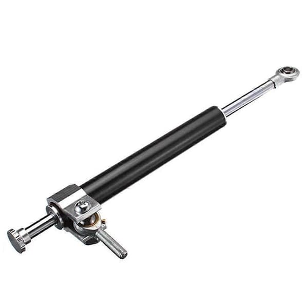 330MM Universal Motorsykkel Styredemper Stabilisator Demper-Styrestøtdemper Retningssikkerhetskontroll Black