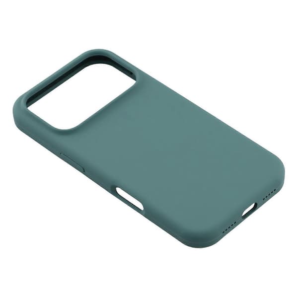 Compatible with iPhone 17 Pro Case Solid Silicone Shockproof Phone Cover -lingling} Dark g Dark green Blackish Green