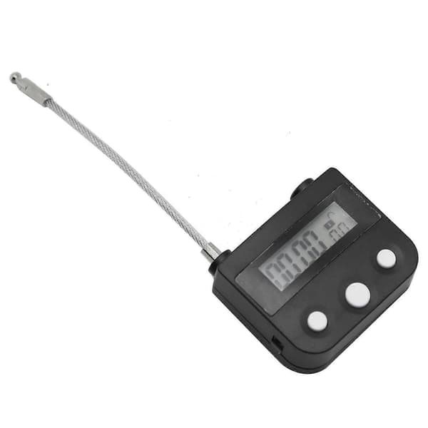 Metal Timer Lock USB LCD Display Metal Electronic Rechargeable Timer Multifunction Padlock (FMY) Black