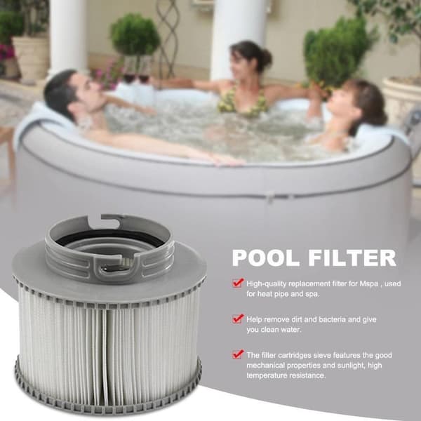 INF poolfilter kompatibelt med MSPA uppblåsbar pool FD2089, 4-pack - Perfet