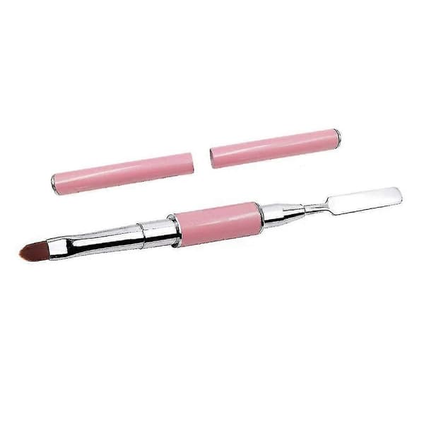 Dobbeltendet Polygel Børste & Vælger, 2-i-1 Designs Polygel Børste PINK