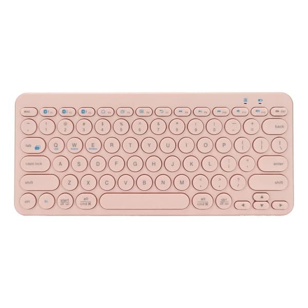 78-tasters trådløst Bluetooth 5.0 programmerbart ergonomisk tastatur til Windows iOS Android Pink