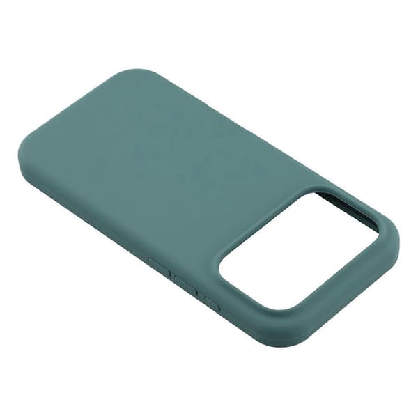 Compatible with iPhone 17 Pro Case Solid Silicone Shockproof Phone Cover -lingling} Dark g Dark green Blackish Green