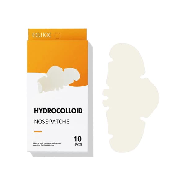 EELHOE Blackhead Nose Strips, Hydrokolloid Hud Skönhet Oljekontroll Finne Akne Plåster 2PCS