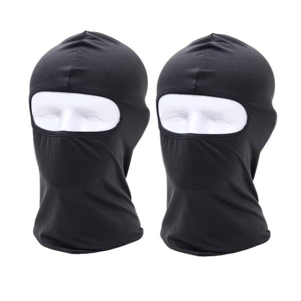 Balaclava / skidmask / MC-huva Svart 2-pack 2-pack M