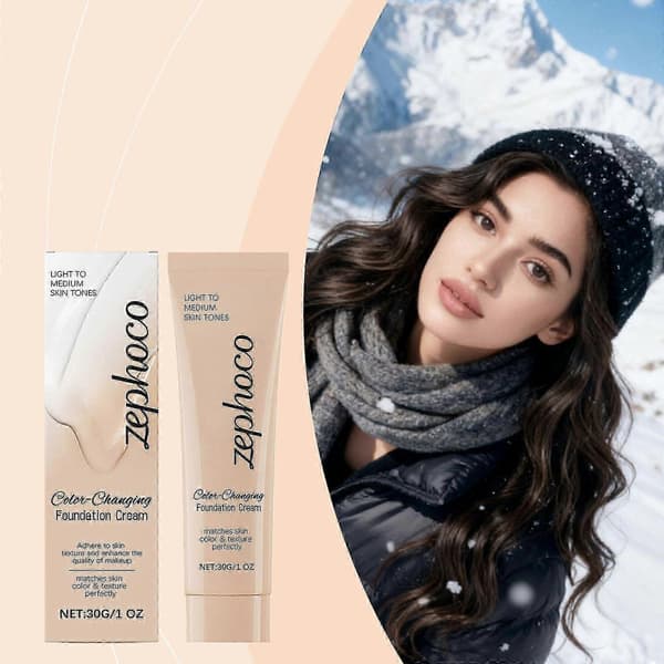 Flawless Colour Changing Foundation Concealer Cream - Smooth and Illuminated - Natural Finish - Intense Coverage - Long-lasting Smoothing Effect 1pcs