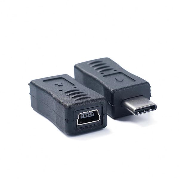 Mini USB til USB C Adapter Hun til Han Konverter til Opladning & Datasynkronisering Telefon Multicolor