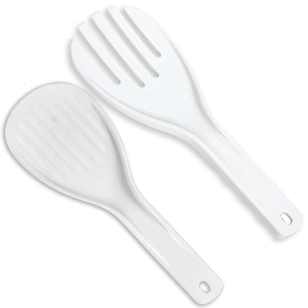 Måltidsske Rispalet Rispalet Risøse Husholdningsnødvendigheder Plastik Rispalet Non-Stick Rispalet 2 stk. Risspatel