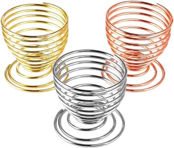 (Guld+Silver+Roseguld) 3 st Sminksvamphållare, Skönhetssvampar