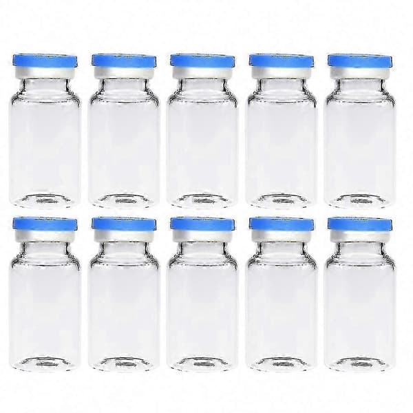 20 st 10 ml klara glasflaskor för kosmetika och vetenskap - hållbara laboratorieflaskor