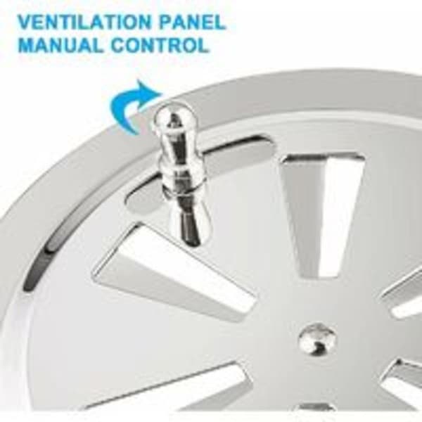 2 stk Runde Ventilasjonsgitter, Ventilasjonsgitter 125 mm