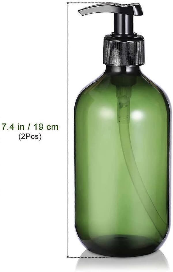 2-pak tom shampoo-flaske sæbedispenser lotion pumpeflaske beholder 500 ml