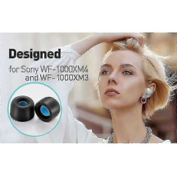 Premium ørepropper i memoryskum til Sony WF-1000XM4 Black M