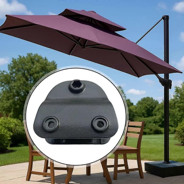 Terrasseparaply Stor Brakett Kraftig Parasollholder Solid Utendørs Parasoll