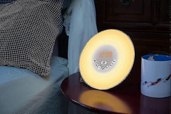 Dawn Simulator For A Gentle Wake-up Call - With Dark Night Mode Display Off