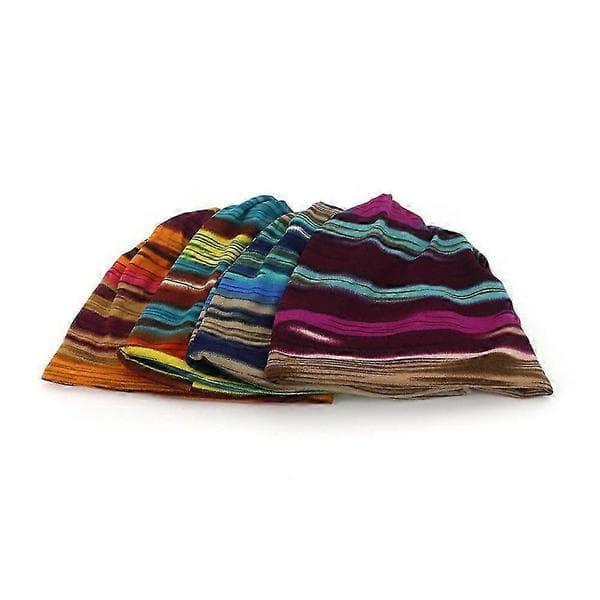 Twist hue hætte hagesmæk pullover hue stribet print dobbeltformålshue