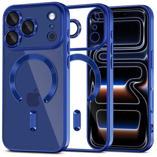 Tech-Protect iPhone 17 Pro Max Cover MagSafe MagFlex Deep Blue Blå 60