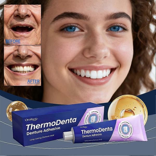 Thermodenta Proteseklæbemiddel Stærkt Hold Oral Proteselim 40Ml