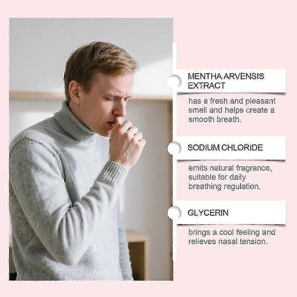 1-5X NAD urte diffuserpenn: Effektiv for lungeutrensning, pusteforbedring og forfriskning av munnhulen 2pcs