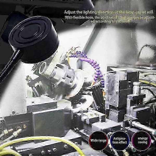 Magnetisk base LED-arbejdslys til drejebænke, fleksibel svanehals industriel lampe 220V 5W Udgave 1110 0.5 5