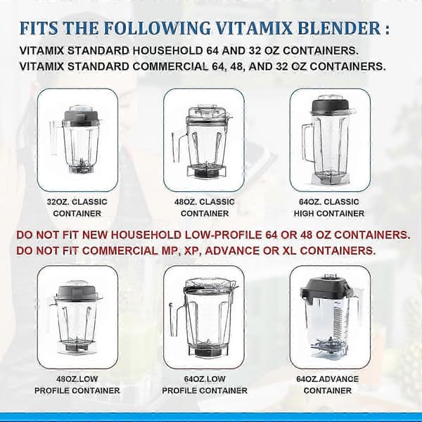 Våt knivenhet for Vitamix 5200-serien, erstatningsdel for blending